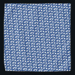 Joe white blue moderne fette Typografie-Muster Spa Halstuch<br><div class="desc">Joe weiß blauen modernen fett Typografie Muster Spaß Bandana. Hund Bandana. Blaues Textmuster auf weißem Hintergrund.</div>