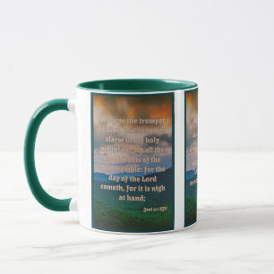 Joel 2:1 KJV Bible Verse Pic Zwei-Tone-Tasse Tasse