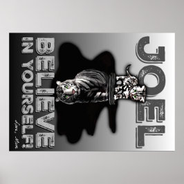 Joel- Glaube an dich selbst! Benutzerdefiniertes P Poster