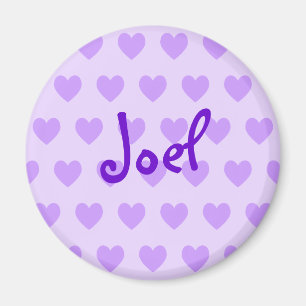 Joel in Lila Magnet