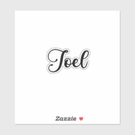 Joel Name - Handgeschriebene Kalligrafie Aufkleber