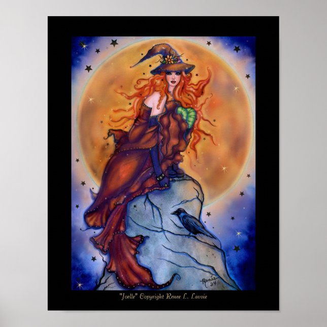 Joelle Halloween-Hexenkarte von Renee Poster (Vorne)