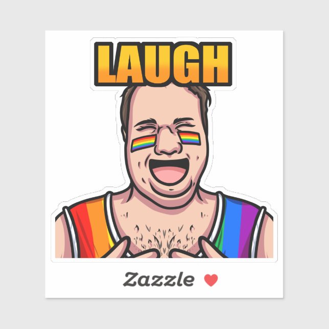 JoeMLyman Laugh Aufkleber (Blatt)
