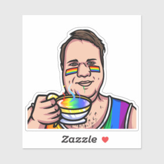 JoeMLyman Rainbow-Tasse Aufkleber