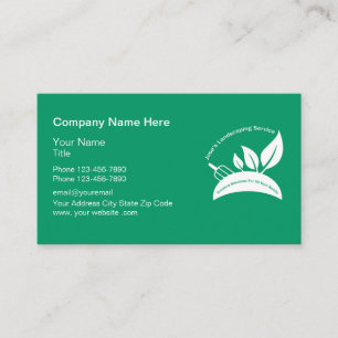 Joes Landscaping Business Card Visitenkarte