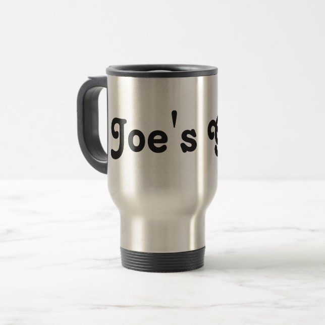 Joes Mädchen Reisebecher (Vorderseite Links)