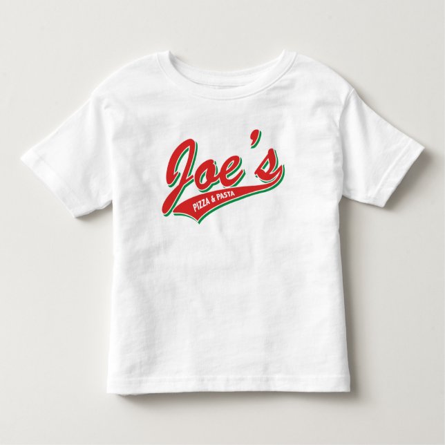 Joes Pizza u. Teigwaren Kleinkind T-shirt (Vorderseite)