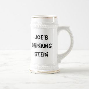 Joes trinkender Stein Bierglas