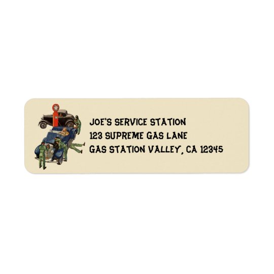 Joes voller Service-Tankstelle, Vintages Geschäft