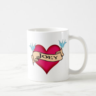 Joey - kundenspezifische Herz-Tätowierungs-T - Kaffeetasse
