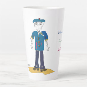 "Joey" - Leben Sie Ihre Weisheit (M) Latte Tasse