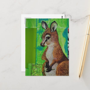 Joey Mixed Media Postkarte