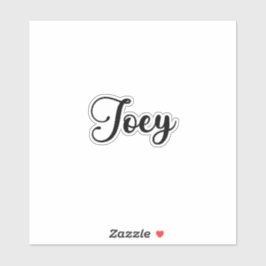Joey Name - Handgeschriebene Kalligrafie Aufkleber