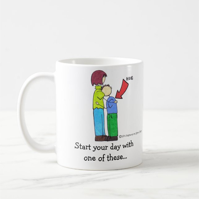 Joey und Mama-Tasse Kaffeetasse (Links)