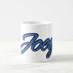Joey Vorname Name blue Tasse Kaffeetasse