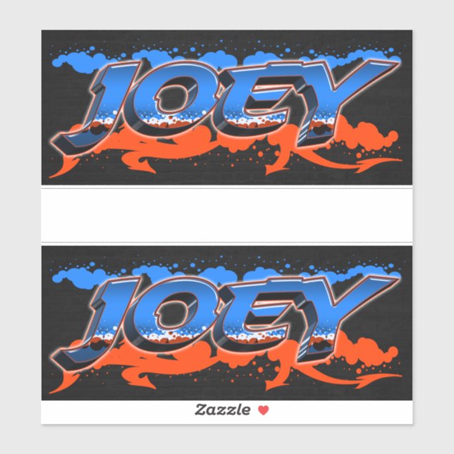 Joey Vorname Name Graffiti Aufkleber Sticker (Blatt)