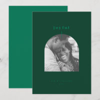 Joful Arched Foto Holiday Card