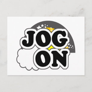 Jog On Postkarte