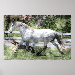 JOGGEN BUDDIES WATERCOLOR Poster