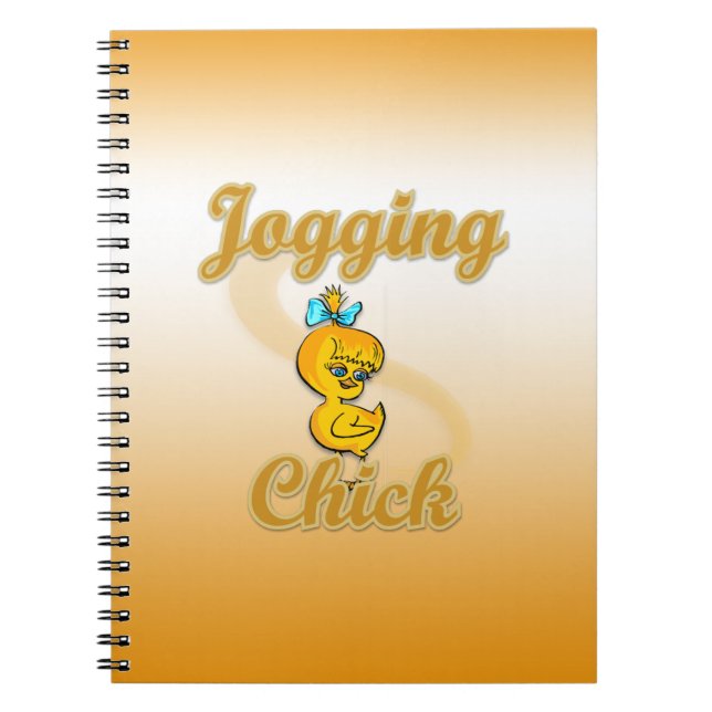 Joggen Chick Notizblock (Vorderseite)
