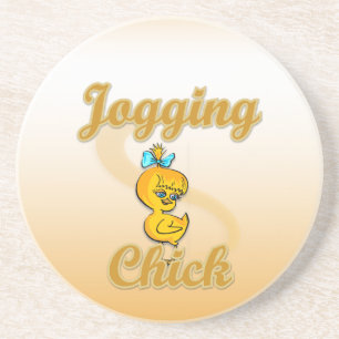 Joggen Chick Sandstein Untersetzer