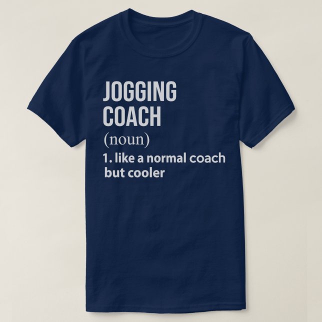 Joggen Coach wie ein normaler Coach, aber cooler T-Shirt (Design vorne)