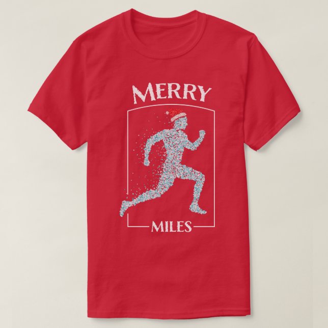 Joggen Jogger Weihnachtsmannmütze Weihnachtszeit l T-Shirt (Design vorne)
