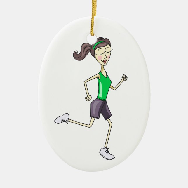 Joggen Keramik Ornament (Vorne)