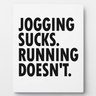 Joggen Sind zum Kotzen. Lauf nicht. Fotoplatte