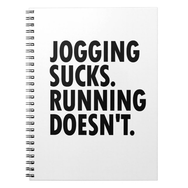Joggen Sind zum Kotzen. Lauf nicht. Notizblock (Vorderseite)