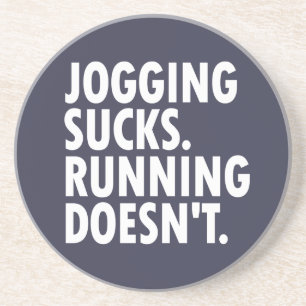 Joggen Sind zum Kotzen. Lauf nicht. Sandstein Untersetzer