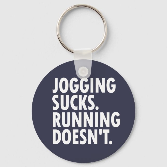 Joggen Sind zum Kotzen. Lauf nicht. Schlüsselanhänger (Vorderseite)