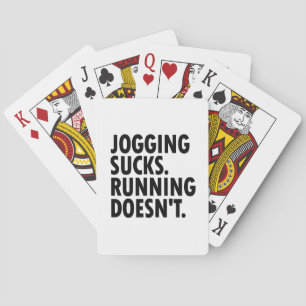 Joggen Sind zum Kotzen. Lauf nicht. Spielkarten