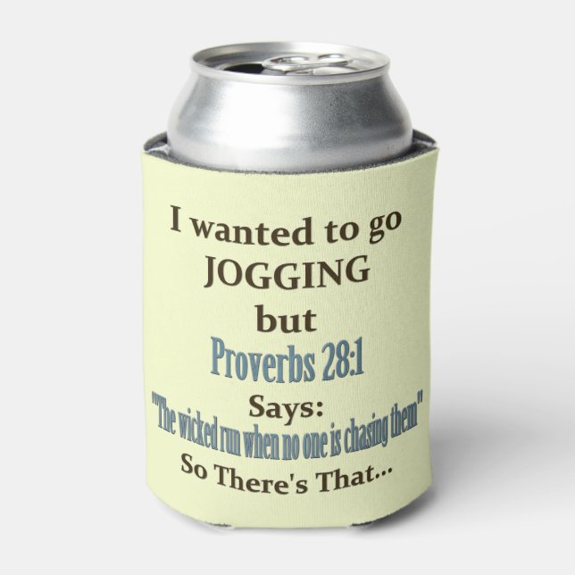 Joggen Spaß Dosenkühler (Kanne Vorderseite)
