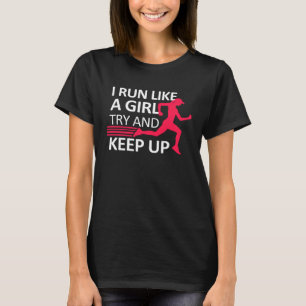 Joggen-Sportlehrpfad zur Fitness von Frauen T-Shirt