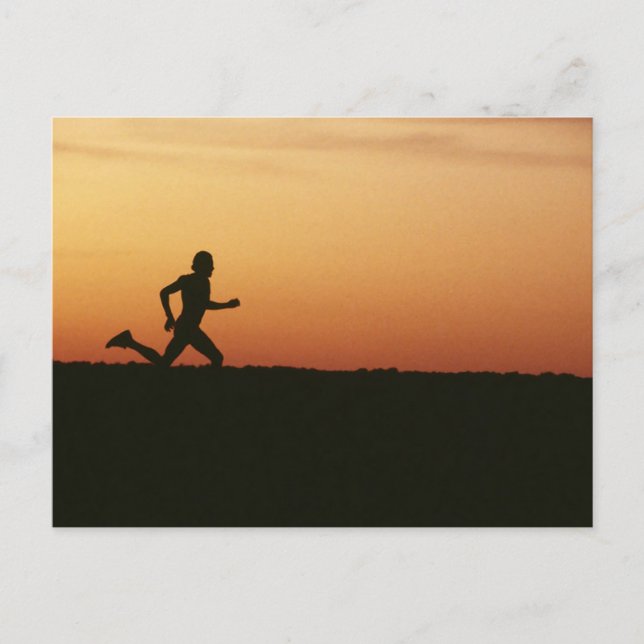 Jogger Postkarte (Vorderseite)