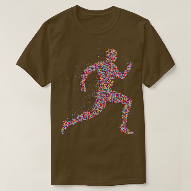Jogger Runner Sport Fitness Joggen T-Shirt (Design vorne)