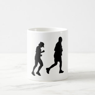 Jogging-Silhouette Kaffeetasse