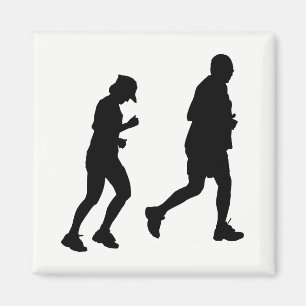 Jogging-Silhouette Magnet