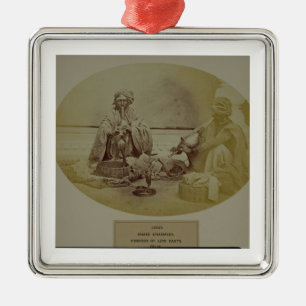 Jogis oder Schlangenbeschwörer, niedrige Silbernes Ornament