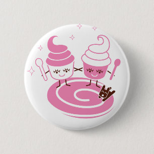 Jogurt-Schwester-Knopf Button