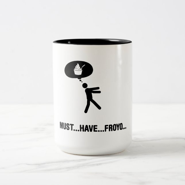 Jogurtliebhaber Zweifarbige Tasse (Mittel)