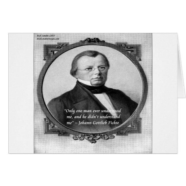 Johann Fichte "Incompris" (Devant horizontal)