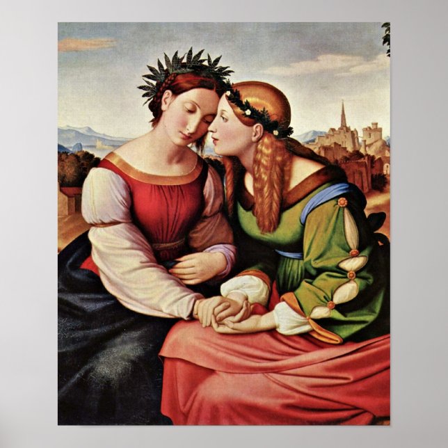 Johann Friedrich Overbeck - Italien und Germanien Poster (Vorne)