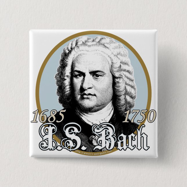 Johann Sebastian Bach Button (Vorderseite)
