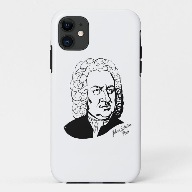 Johann Sebastian Bach Case-Mate iPhone Hülle (Rückseite)