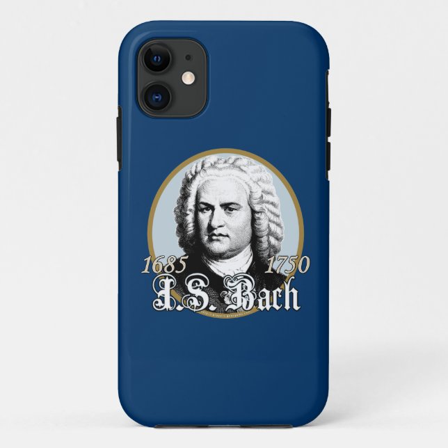 Johann Sebastian Bach Case-Mate iPhone Hülle (Rückseite)
