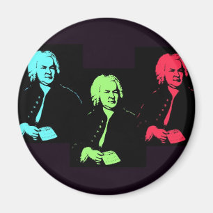 Johann Sebastian Bach-Collage Magnet