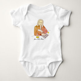 Johann Sebastian Bach gezeichnet Baby Strampler