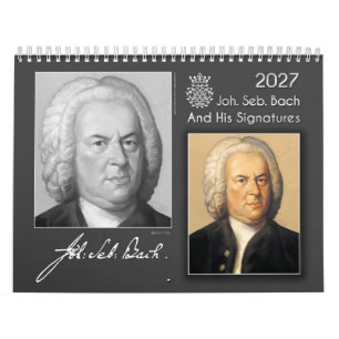 Johann Sebastian Bach Mit Seinen Signaturen, Kalender